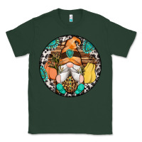 Sports Green fall gnomes round earrings 1 Classic Tee - Artiststas