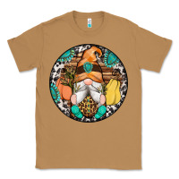 Toasted Coconut fall gnomes round earrings 1 Classic Tee - Artiststas