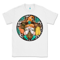 White fall gnomes round earrings 1 Classic Tee - Artiststas
