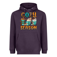 Plum cozy season winter coffee cups Heavyweight Hoodie - MaliasSmallBusiness