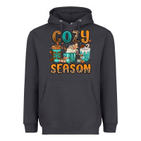 Smoke cozy season winter coffee cups Heavyweight Hoodie - MaliasSmallBusiness