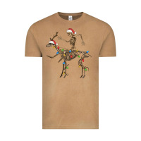 Vintage Camel skeleton deer santa Vintage Tee - FaDigitalArtStudio