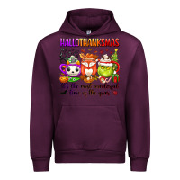 Mauve Wine hallothanksmas its the most wonderful time of the Urban Hoodie - texasbilliewilder
