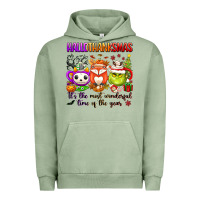 Pigment Oil Green hallothanksmas its the most wonderful time of the Urban Hoodie - texasbilliewilder
