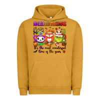 Pigment Peanut Butter hallothanksmas its the most wonderful time of the Urban Hoodie - texasbilliewilder