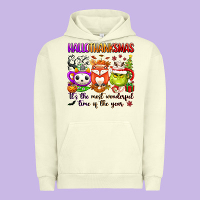 Hallothanksmas Its The Most Wonderful Time Of The Urban Hoodie Designed By Texasbilliewilder