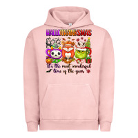 Pigment Salmon hallothanksmas its the most wonderful time of the Urban Hoodie - texasbilliewilder