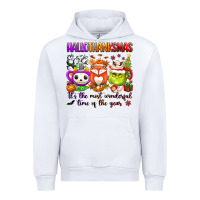 White hallothanksmas its the most wonderful time of the Urban Hoodie - texasbilliewilder