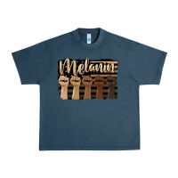 Midnight Navy melanin american flag Urban Heavy Tee - HRA Design Shop