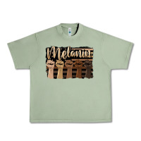 Oil Green melanin american flag Urban Heavy Tee - HRA Design Shop