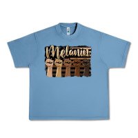 Pebble Blue melanin american flag Urban Heavy Tee - HRA Design Shop