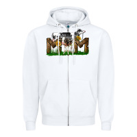 White Western Holstein Cow And Baby Cow Mom Zipper Hoodie - LillyAllenDesigns