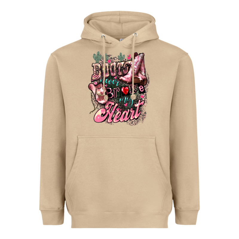 Boots Never Broke My Heart Heavyweight Hoodie by NancyCooperArtShop | Teevron