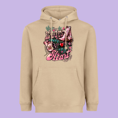 Boots Never Broke My Heart Heavyweight Hoodie Designed By Nancycooperartshop