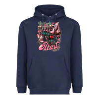 Navy boots never broke my heart Heavyweight Hoodie - NancyCooperArtShop
