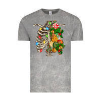 Cloud Rock skeleton chest christmas Vintage Tee - FaDigitalArtStudio