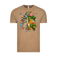 Vintage Coffee skeleton chest christmas Vintage Tee - FaDigitalArtStudio