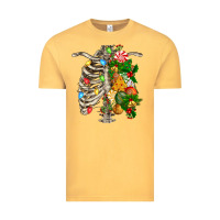 Vintage Mustard skeleton chest christmas Vintage Tee - FaDigitalArtStudio