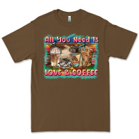 Cacao all you need is love & coffee Premium Tee - BarkalooDesign