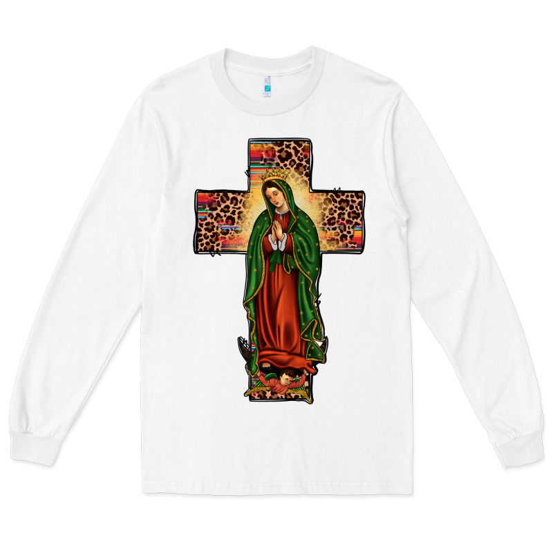 Our Lady Of Guadalupe Cross Long Sleeve Tee by JahusDesignShop | Teevron