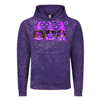 Cloud Purple Domestic Violence Warrior Afro Gnomes Vintage Hoodie - texasbilliewilder