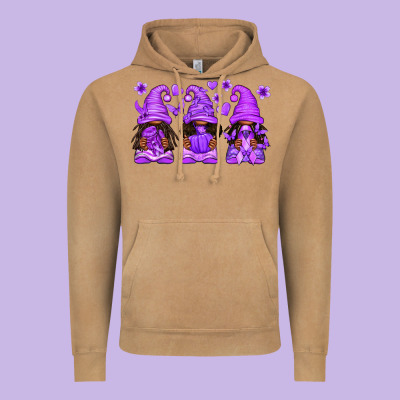 Domestic Violence Warrior Afro Gnomes Vintage Hoodie Designed By Texasbilliewilder