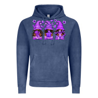 Vintage Denim Domestic Violence Warrior Afro Gnomes Vintage Hoodie - texasbilliewilder