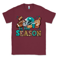 Burgundy tis the season american football Classic Tee - Jasminsmagicworld
