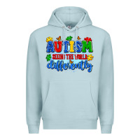 Blue Mist autism seeing the world differently Premium Hoodie - Artiststas