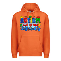Carrot autism seeing the world differently Premium Hoodie - Artiststas