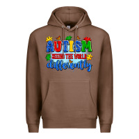 Chestnut autism seeing the world differently Premium Hoodie - Artiststas