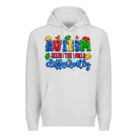 Dove Grey autism seeing the world differently Premium Hoodie - Artiststas
