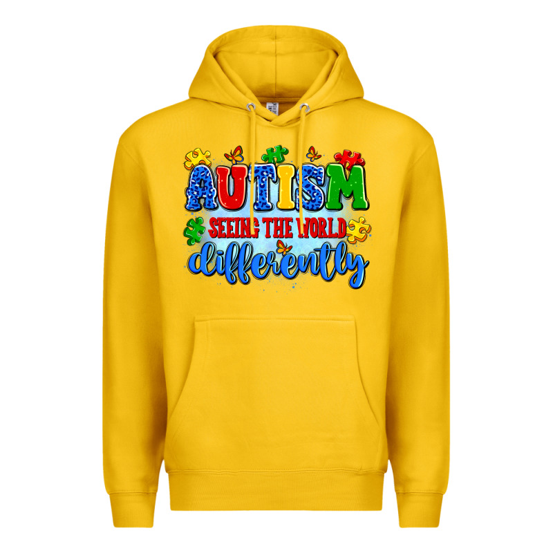 Autism Seeing The World Differently Premium Hoodie by Artiststas | Teevron