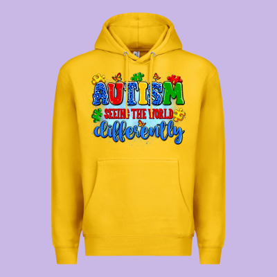 Autism Seeing The World Differently Premium Hoodie Designed By Artiststas