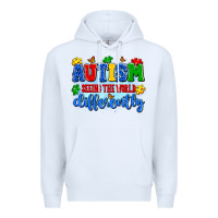 White autism seeing the world differently Premium Hoodie - Artiststas
