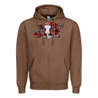 Chestnut joy baby cow christmas Zipper Hoodie - Jasminsmagicworld
