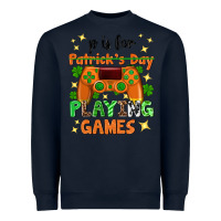Navy P is Patrick's Day playing games Heavyweight Sweatshirt - Neo Western