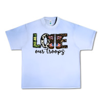 Grape Ice love our troops Urban Heavy Tee - CowhideDigitalArt
