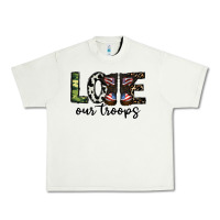 Pistachio love our troops Urban Heavy Tee - CowhideDigitalArt