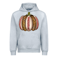 Heather Grey Baseball Pumpkin Urban Hoodie - texasbilliewilder