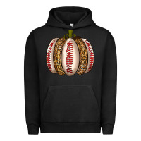 Pigment Black Baseball Pumpkin Urban Hoodie - texasbilliewilder