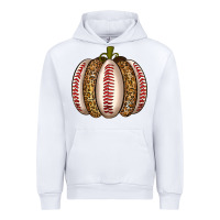 White Baseball Pumpkin Urban Hoodie - texasbilliewilder