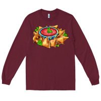 Burgundy nacho Long Sleeve Tee - AdoDesignShop