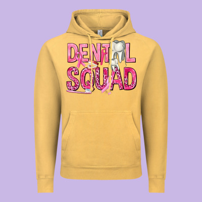Dental Squad With Teeth Vintage Hoodie Designed By Texasbilliewilder