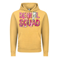 Vintage Mustard Dental Squad with Teeth Vintage Hoodie - texasbilliewilder