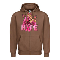 Chestnut hope cancer nails Zipper Hoodie - NancyCooperArtShop
