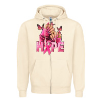 Sandshell hope cancer nails Zipper Hoodie - NancyCooperArtShop