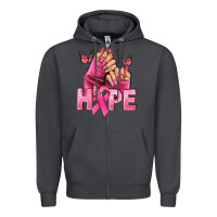Smoke hope cancer nails Zipper Hoodie - NancyCooperArtShop