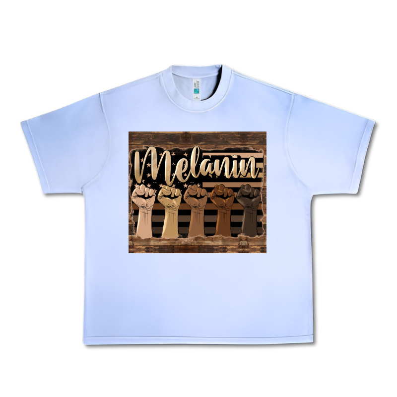 Melanin American Flag Urban Heavy Tee by HRA Design Shop | Teevron
