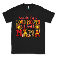 Black somebody's loud mouth softball mama Classic Tee - Jasminsmagicworld